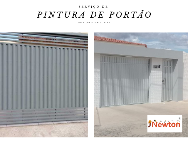 Portão de correr metálico com chapa ondulada cinza